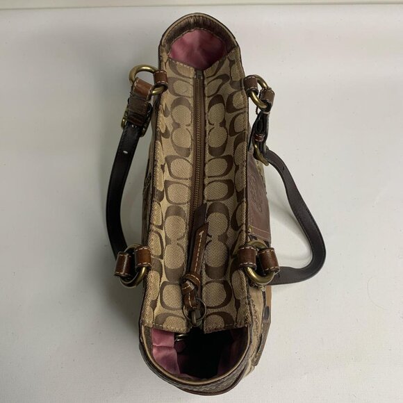 Vintage brown and tan Coach - Picture 6 of 8